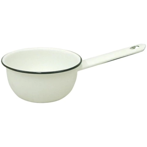 Panela Papeiro Esmaltada Ágata 16 1,1Lts Metallouça Branco