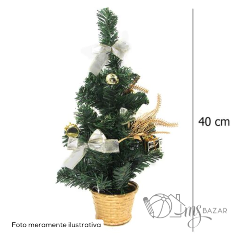 Mini Árvore Enfeite de Natal de 40cm Modelos Sortidos - Wincy