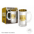 Caneca de Vidro Metlic de 480ml Tema Cerveja Faz Mal Quando Falta - Brasfoot Presentes
