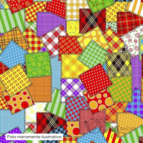 TNT Metro 1,4m Estampado Xadrez Gramatura 40 Micras - Tambasa