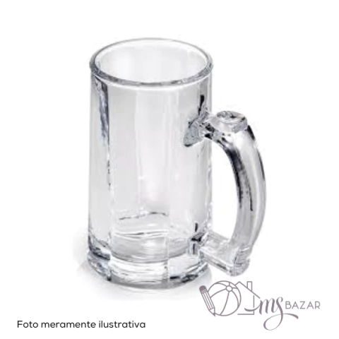 Caneca Para Chopp De Vidro 340ml - Kehome