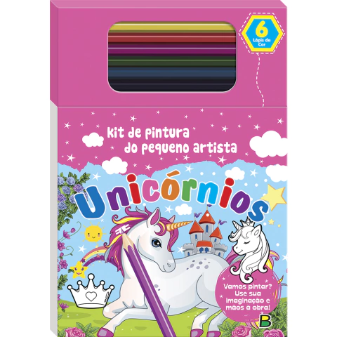 Kit de Pintura do Pequeno Artista: Unicórnios - Todolivro