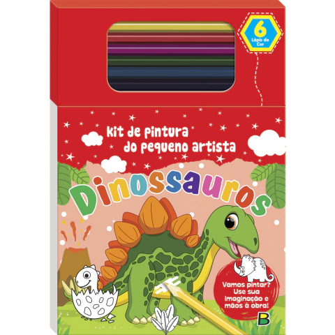 Kit de Pintura do Pequeno Artista: Dinossauros - Todolivro