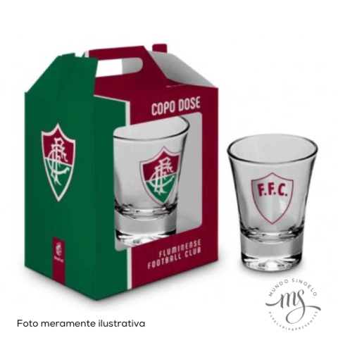 Copo de Dose Individual Fluminense 60ml - Brasfoot Presentes