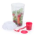 Copo Para Salada ou Fruta 850ml Com Pote de Tempero e Garfo - Wincy