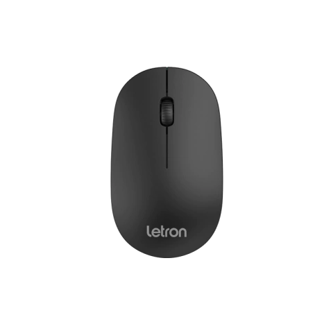 Mouse Sem Fio Office Slim Preto Wireless Ergonomico Optico - Letron