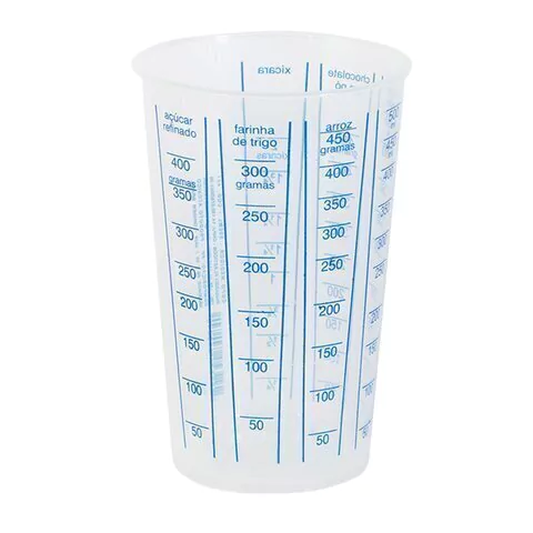 Copo Medidor em Plástico Translúcido 500ml - Panamby