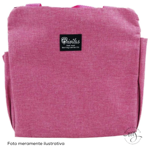 Frasqueira Bolsa Térmica 27x27x14cm !00% Poliéster Externo e 100% Polietileno Por Dentro Cores Sortidas - Interponte