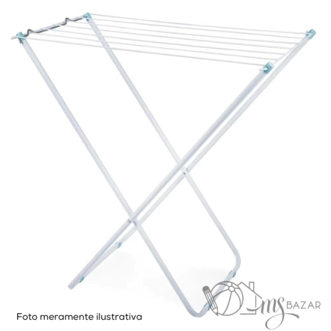 Varal de Chão Slim Sem Abas Branco C79xL42xA79cm - Mor