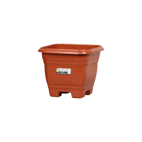 VASO PARA PLANTAS QUADRADO N° 22 MARROM