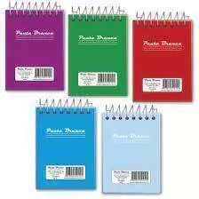 Caderneta Espiral Bloco 1/16 Pautado 40 Folhas - Pauta Branca