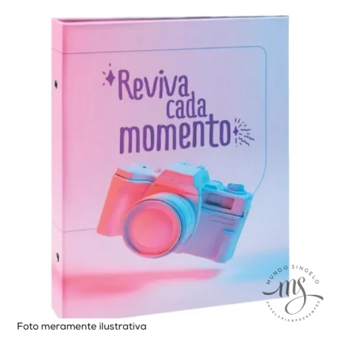 Álbum de Fotografias 10x15 Para 160 Fotos Tema Reviva Cada Momento 890 - Ical