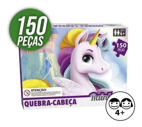 Quebra Cabeça Rainbow Com 150 Peças - Pais e Filhos