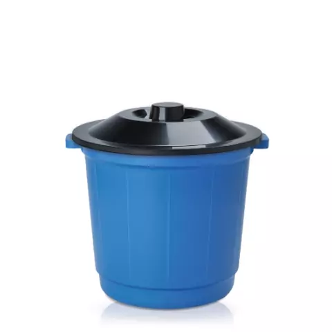 Lixeira Tipo Cesto Fechado Com Tampa Redondo 10 Litros - Arqplast