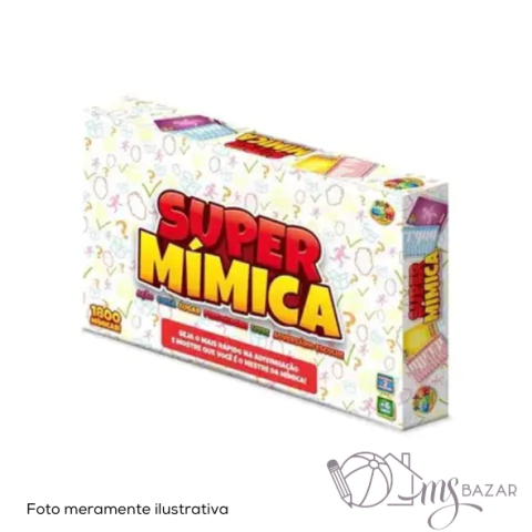 Jogo de Tabuleiro Super Mímica de 1800 Mímicas - GGB
