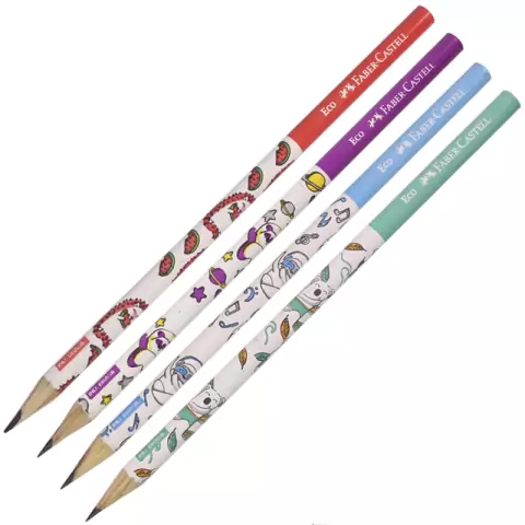 Lápis Ecolápis Grafite Mamíferos Nº2B - Faber-Castell