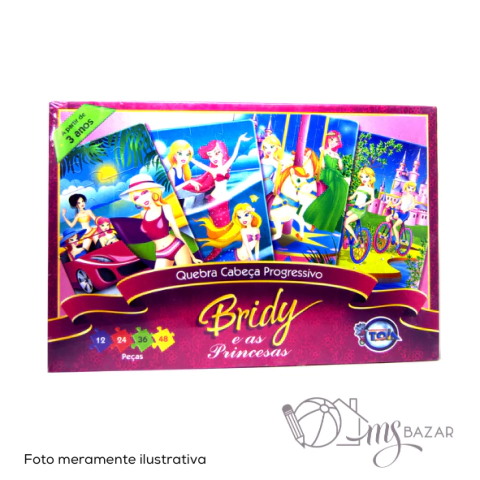 Quebra-Cabeça Progressivo Bridy e As Princesas - Toia
