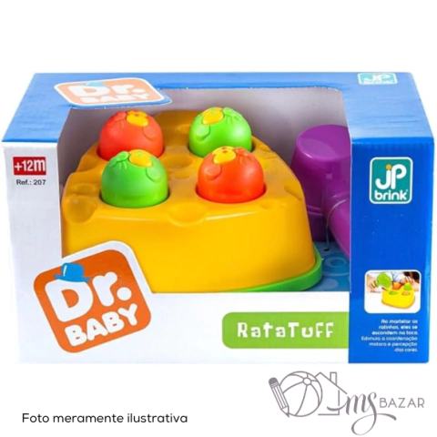 Brinquedo Didático Educativo Para Bebê e Interativo Rata Tuff - JP Brink