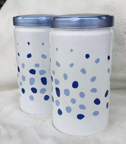 Pote Branco Granilite Multiuso Tampa Azul Mate 1,8 Litros - Panamby