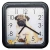 Relógio de Parede Quadrado Preto Dog - Eurora - comprar online