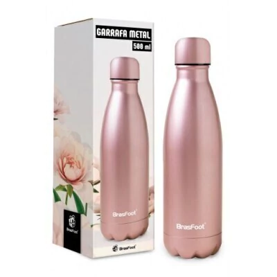 GARRAFA TERMICA METAL NEO 500ML - ROSE ACETINADO