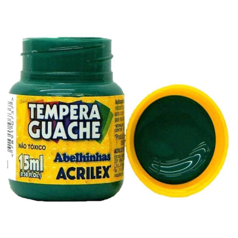 Tinta Tempera Guache 15ml Verde Bandeira 511 - Acrilex
