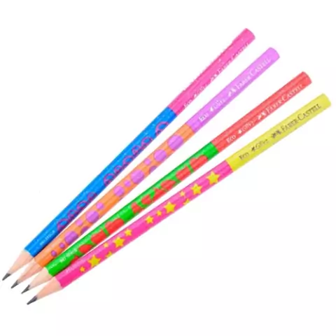 Lápis Ecolápis Grafite Fantasia Glitz Nº2B - Faber-Castell