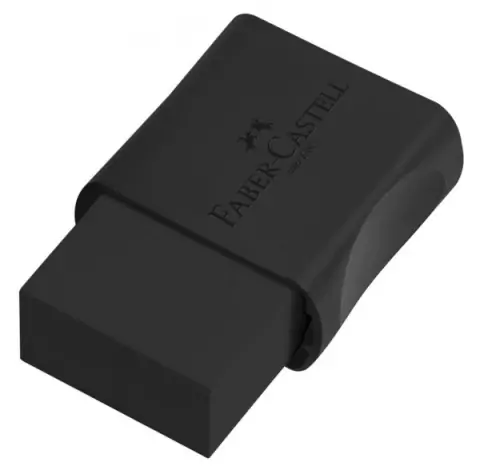 Borracha Com Capa Plástica Office Escolar Max Black - Faber-castell