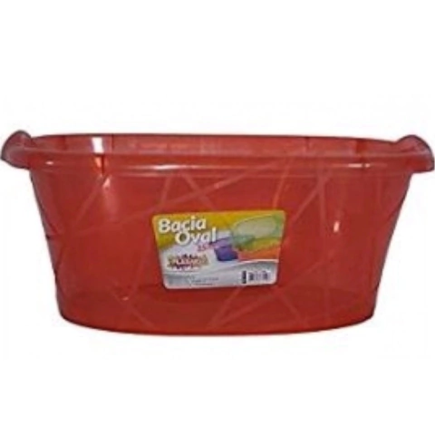 BACIA PLÁSTICA OVAL 15 LITROS