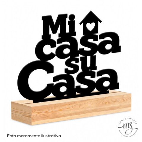 Enfeite de Mesa "Mi Casa Su Casa" - Brasfoot Presentes