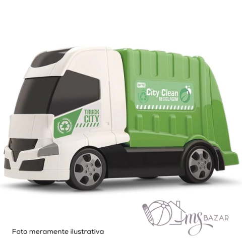 Caminhão de Coleta de Lixo 29,5cm - Orange Toys