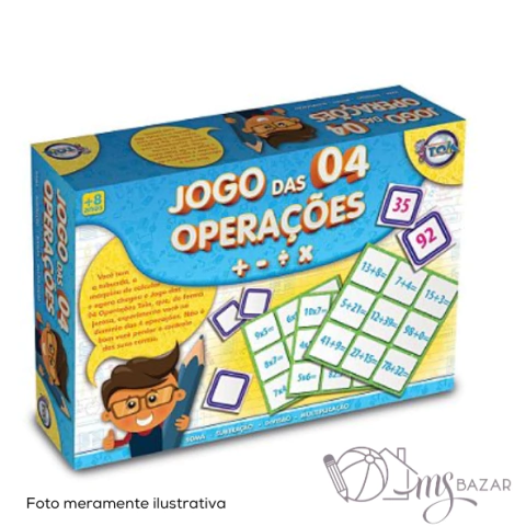 Jogo das 4 Operações Matemáticas - Toia Brinquedos