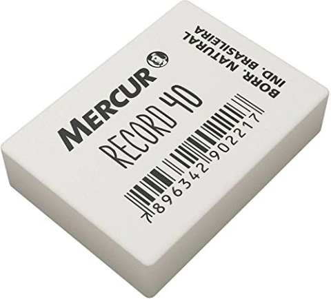 BORRACHA RECORD 40 BRANCA MERCUR