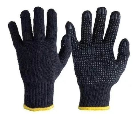 Luvas de Malha Tricotada Pigmentada Preta - Thompson