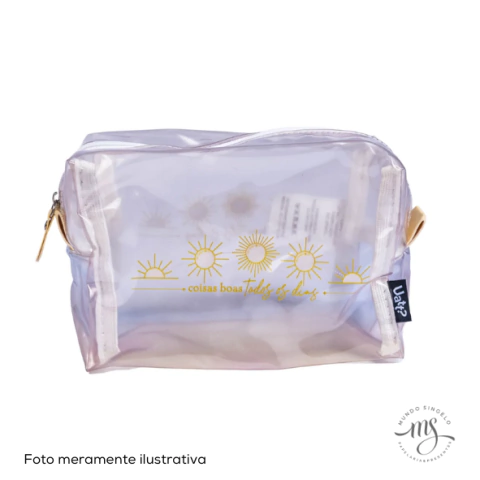 Necessaire Box Pvc Com Zíper Meu Lugar Ao Sol - Uatt?