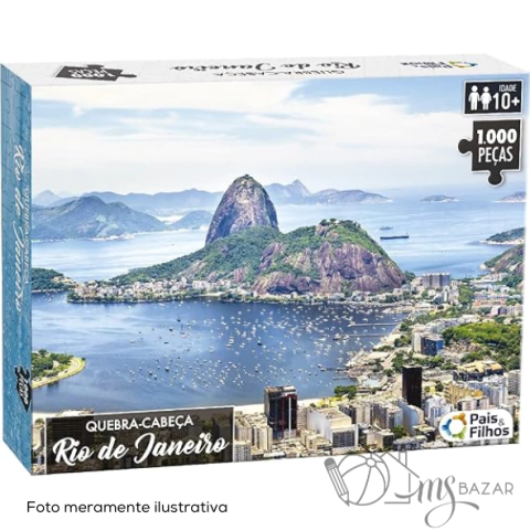 Quebra Cabeça Rio De Janeiro Com 1000 Peças - Pais e Filhos