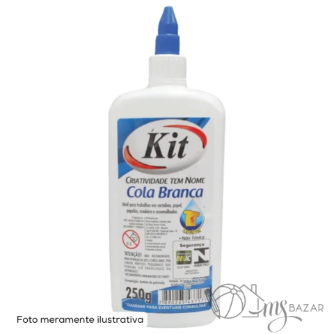 Cola Branca Escolar 250g - Kit