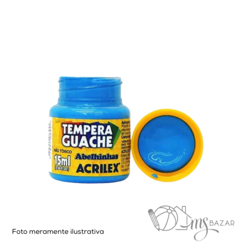 Tinta Tempera Guache 15ml Azul Celeste 503 - Acrilex