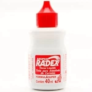 TINTA PARA ALMOFADA DE CARIMBO 40ML VERMELHO RADEX