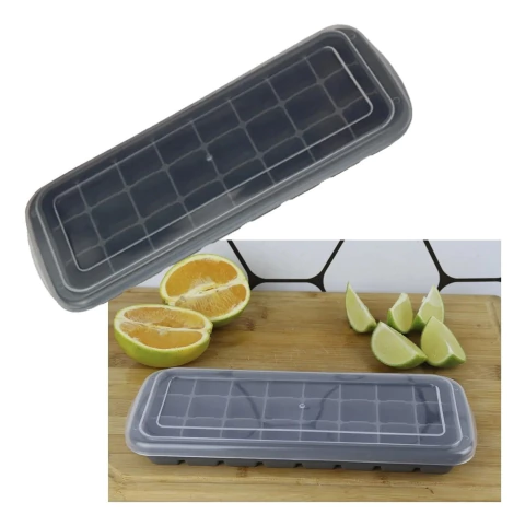 FORMA DE GELO COM TAMPA C/ 21 CUBOS - WINCY