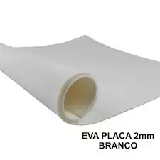 Placa de Emborrachado EVA 2mm 40X60cm Branca