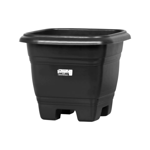 VASO PARA PLANTAS QUADRADO N° 35 PRETO