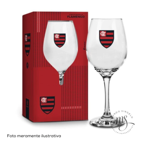 Taça de Vinho Flamengo 385ml - Brasfoot