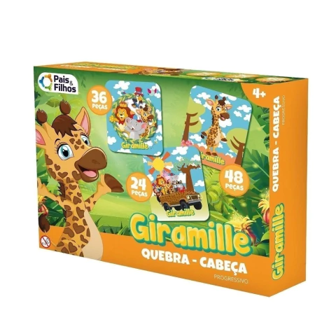 Quebra Cabeça Progressivo Giramille - Pais e Filhos