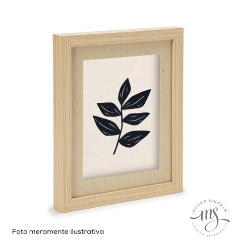 Porta Retrato Em MDF Com Linho 10x15 - Mart
