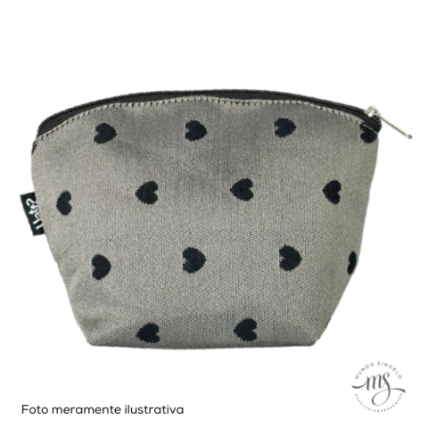 Necessaire Basic Pop Com Zíper Corações - Uatt?