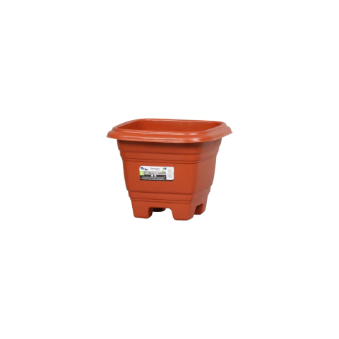 VASO PARA PLANTAS QUADRADO N° 17 MARROM