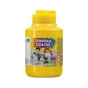 Tinta Tempera Guache 250ml Amarelo Ouro 505 - Acrilex