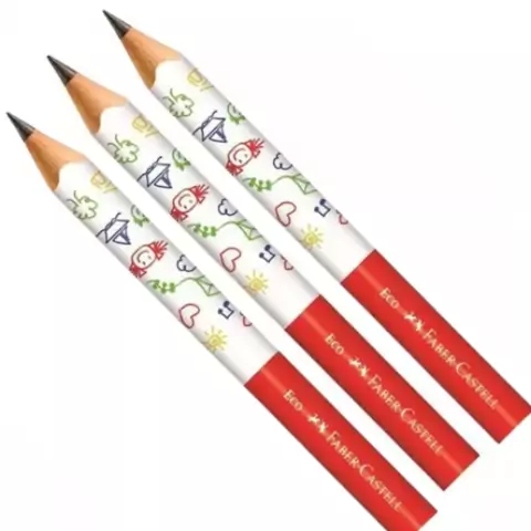 Lápis Grafite Jumbo Triangular Cartela Com 3 Unidades - Faber Castell