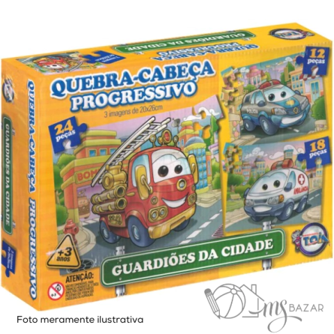 Quebra Cabeça Progressivo Guardiões da Cidade - Toia